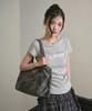 The Green Lab Vintage Washed Daily Shoulder Bag [Black]