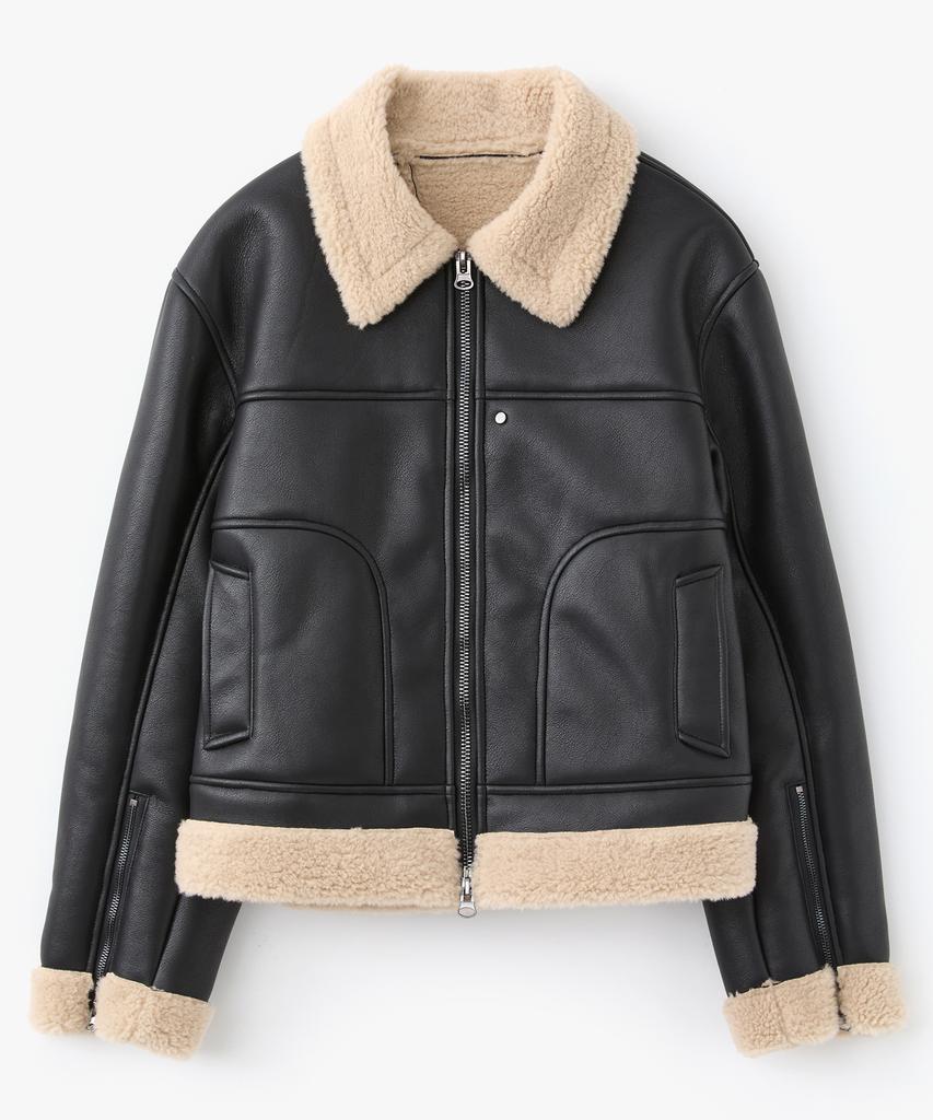 Cofwi Contour Warm Shearling Jacket Black