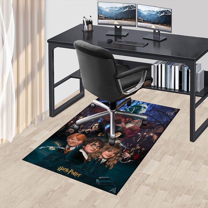 Harry Potter Poster Hogwarts Wall Art DecorOffice Mat Home Decor Office Rugs LB82