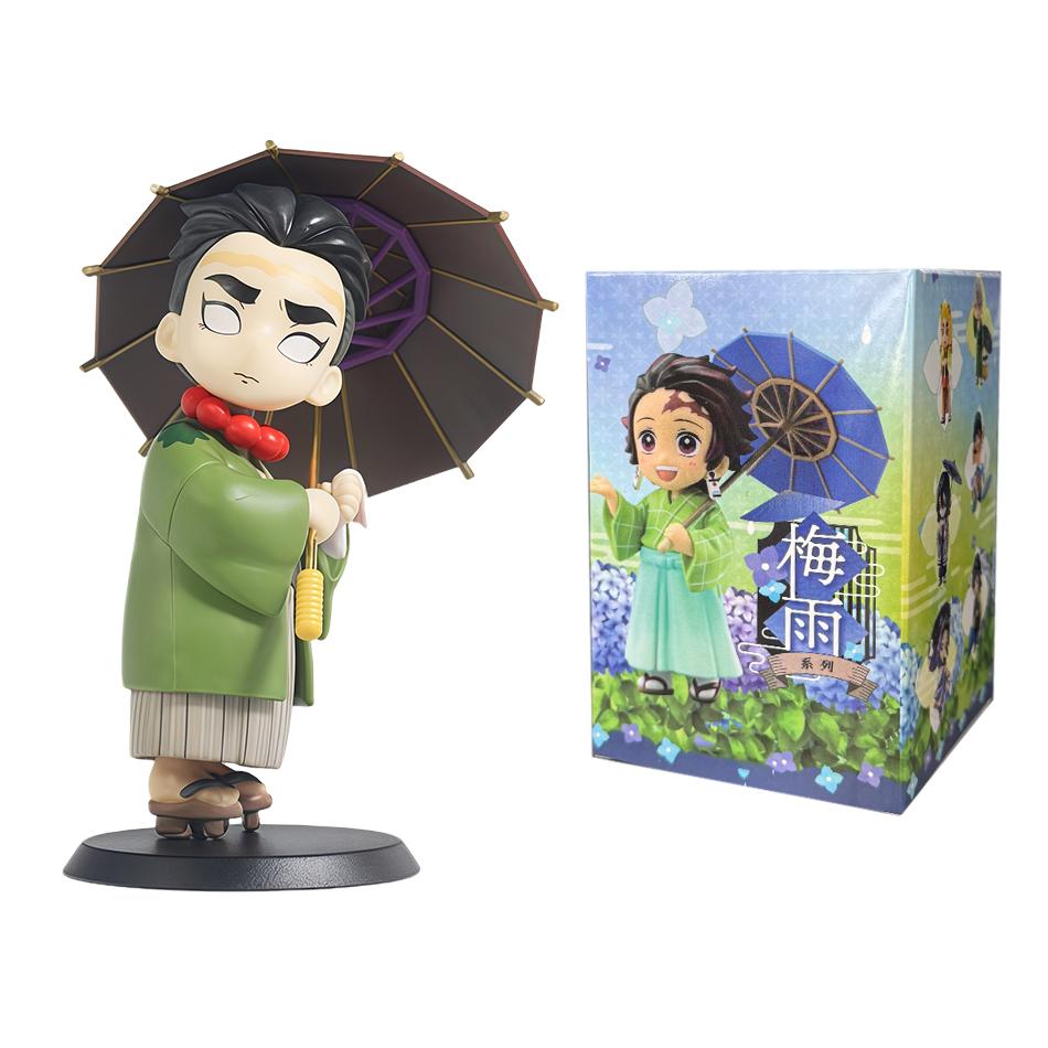 Latest 1-12Pcs Figurine Plum Rain Series Kochou Shinobu Tomioka Giyuu Mitsuri Figurine Plaything Gift For Kids
