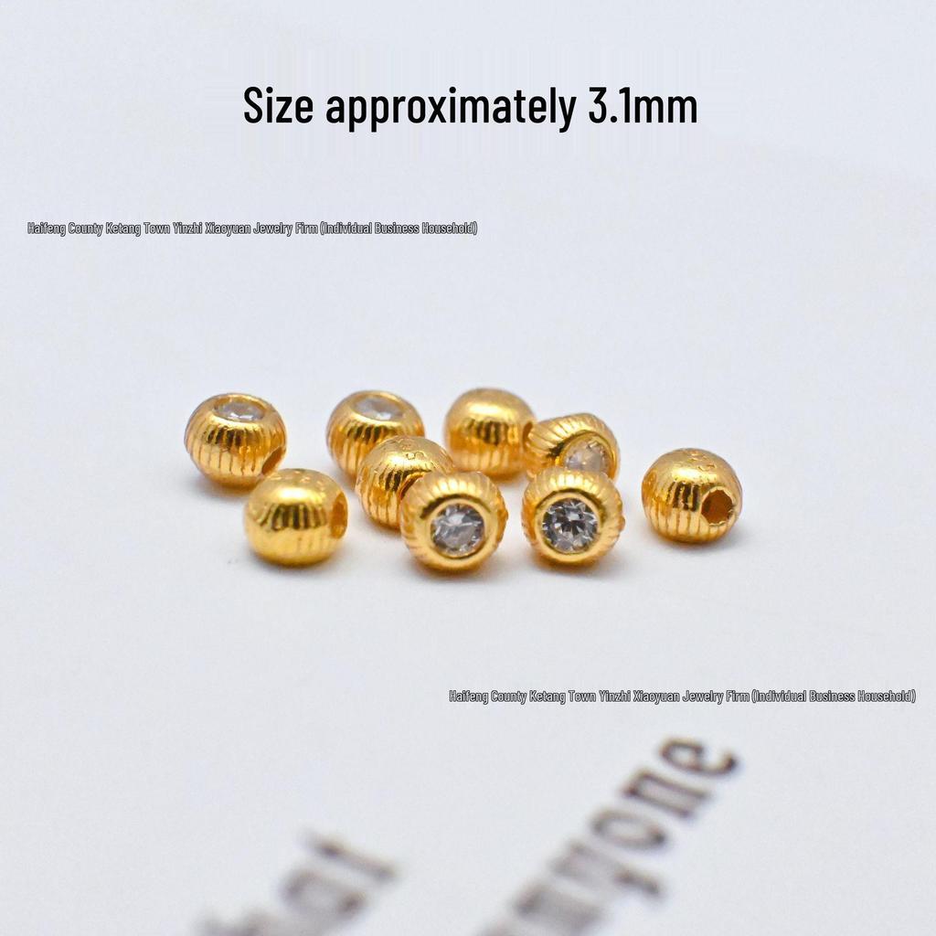 24K Gold-Plated S925 Sterling Silver Hexagram Spacer Beads & Feather Pendant for DIY Jewelry.