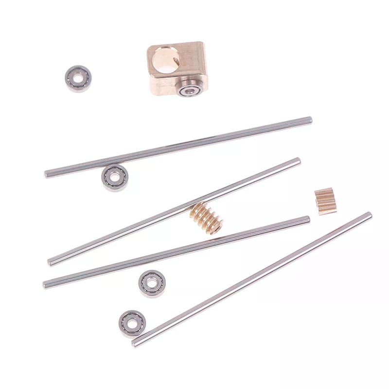 0.2M Turbine Worm Gear Micro 90° Transmission Box 12-Times Reduction Mechanism Gearbox DIY Car Model