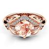 Fashion Micro Diamond Ring Ring Rose Gold Zircon Ring