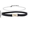 Fashionable Stretchable Versatile Slim Waist Belt Elegant and Minimalist Perfect for Dresses and Jackets Women’s Black Belt