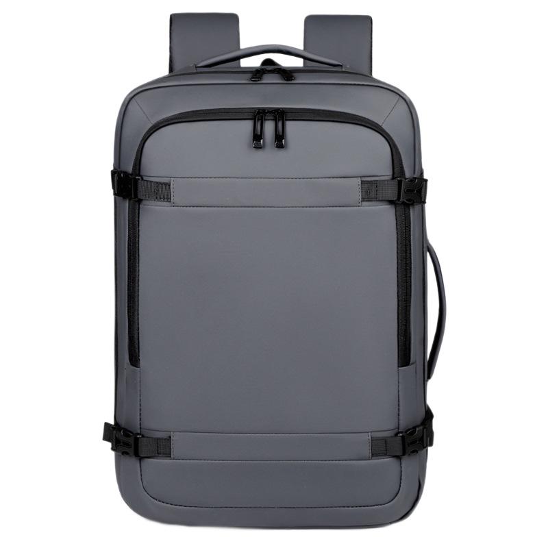 Men's Expandable Business Travel Backpack, Large-Capacity Fashion Laptop Bag for 17-Inch Devices