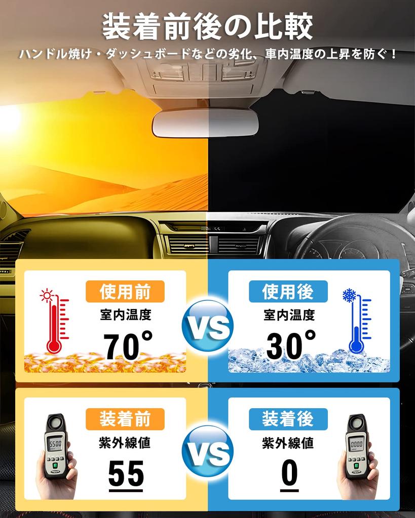 AUTO SPEC Front Sun Shade for Toyota Aqua MXPK10, MXPK11, MXPK15, MXPK16, July 2021-Present,