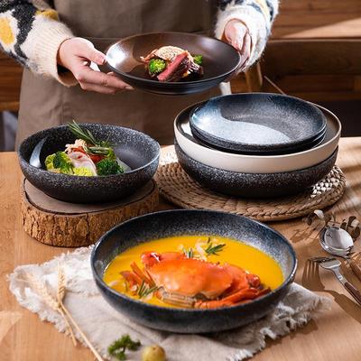 High-Grade Japanese Creative Ceramic Deep Soup & Salad Plate