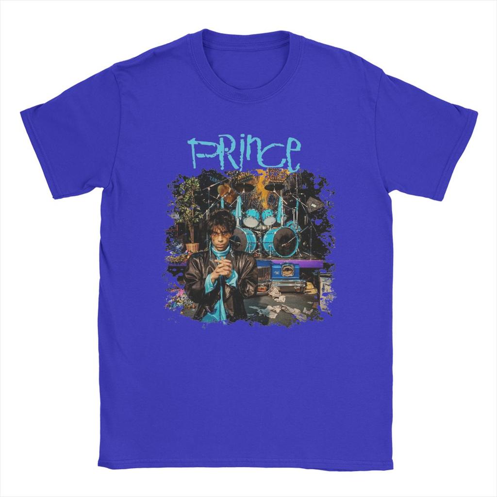 Magliette Novità Prince Rogers Nelson da Uomo Girocollo 100% Cotone Manica Corta T-Shirt Abbigliamento Taglie Forti