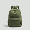 New Solid-color Corduroy Student Backpack, Casual Striped Velvet Backpack, 14-inch Women's Computer Storage Bag