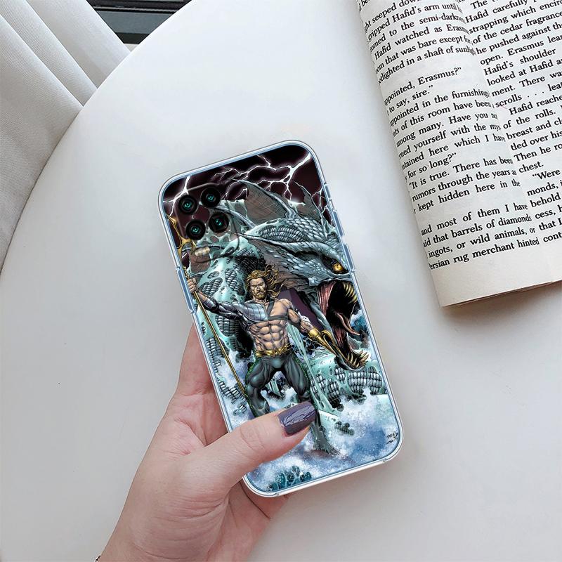 Aquaman Transparent Phone Case for Motorola Moto G10 G20 G30 G31 G32 G34 G35 G41 G42 G50 G51 G52 G55 G60 G60S G62 G71 G72 G75