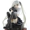 11.5CM Anime Adorable Figure Kasugano Sora Where We Are Least Alone Sitting and Hugging The Rabbit PVC Model Collect Dolls Toys Gift