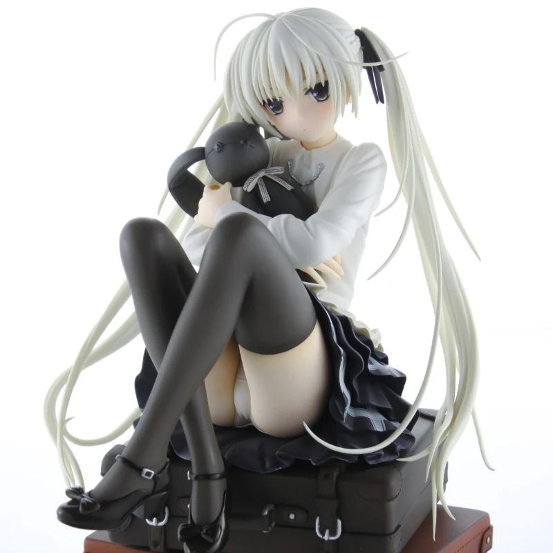 11.5CM Anime Adorable Figure Kasugano Sora Where We Are Least Alone Sitting and Hugging The Rabbit PVC Model Collect Dolls Toys Gift