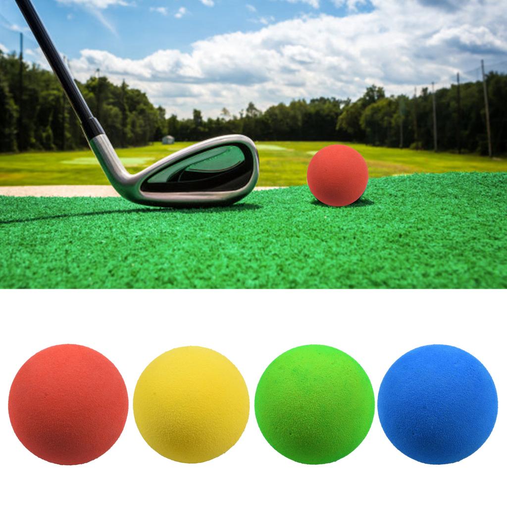 Sponge Practice Golf Balls Golf Training Balls Garden Soft Foam Elastic Golf Ball Set for Golf Practice Outdoor Indoor