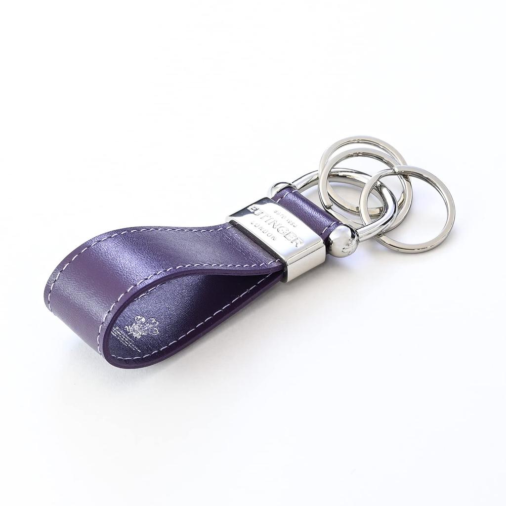 Ettinger Royal Collection 3-Ring Key Ring, Men's, ST152ASL, Purple [Used]