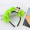 Halloween Totenkopf Blumige Stirnbänder Mit Plastik Kostüm Haaraccessoires Für Kostümpartys Und Gruselige Veranstaltungen