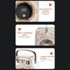 Triple-Hole Desktop Humidifying Fan 100-Speed Adjustment Digital Display Silent Spray Fan Rechargeable with Handle