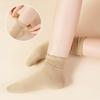 Women's Winter Cotton Socks Curled Socks Candy Solid Color Simple Socks Daily