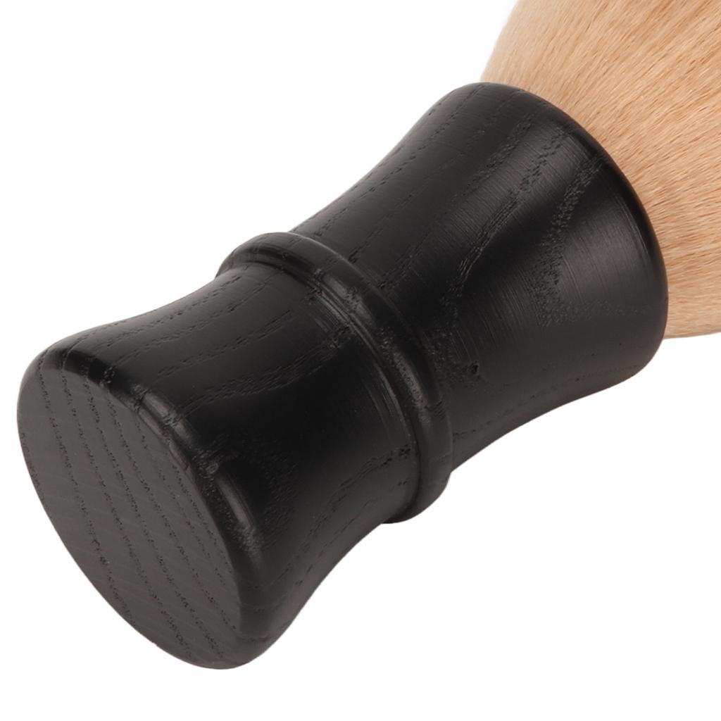 Men Beard Brush Soft Nylon Hair Wooden Handle Beard Grooming Brush for Hair Cleansing