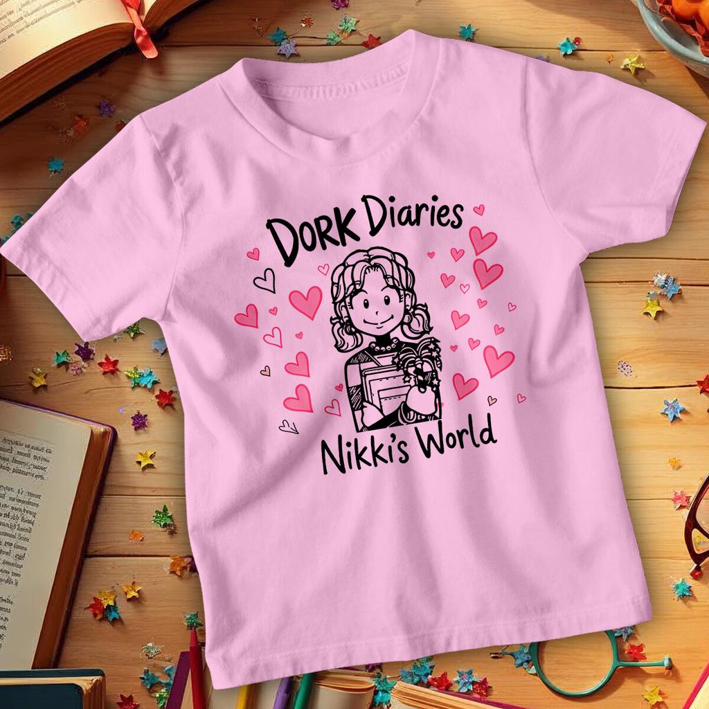 Dork Diaries Girls Cute World Book Day 100% Cotton T-shirt Mens Tees Top Tee Costume Outfit Apparel#WBD