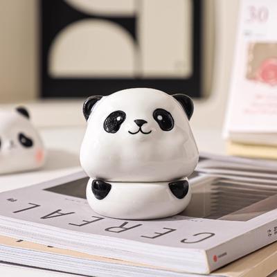Creative Adorable Panda Ceramic Toothpick Holder Toothpick Jar Home Hotel Office Decorative Ornaments