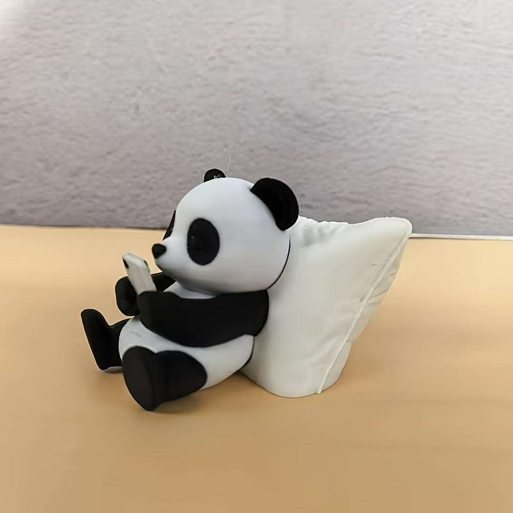 

Pillow Panda Sculpture Ornament, Leisurely Pillow Mobile Panda Decoration Ornament, Warm and Lazy Modern Style Sculpture