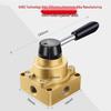 HV-02 Hand-Operated Pneumatic Valve: Three-Position Four-Way Switch, Manual Control with Cylinder Reversal.