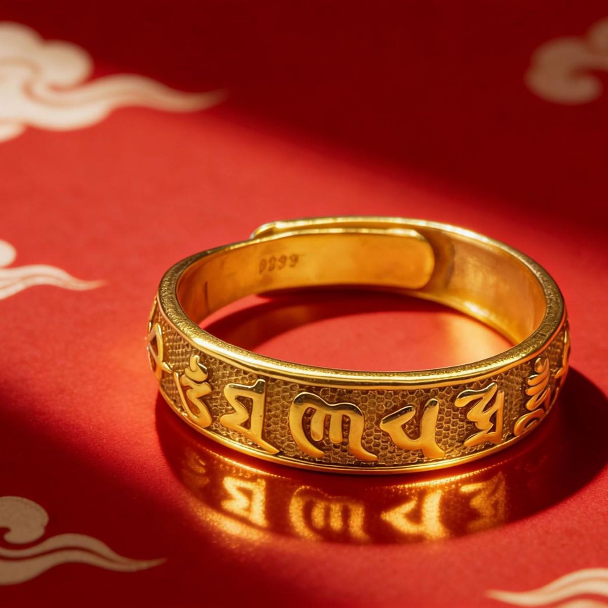 

Vietnam Sand Gold Fashion Ring - Fade-Resistant, Unisex, High Color Preservation Adjustable золотой