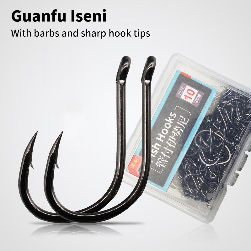 Cârlige de Pescuit cu Ochet Cârlig Circular Jighead Cu Barbă Oțel Carbon Ridicat Pentru Pescuit la Crap Articole Materiale Accesorii Pesca