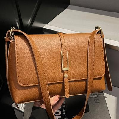 Retro Style Bag Women's Simple Shoulder Bag Autumn New Retro High-value Fashionable Small Square Bag
