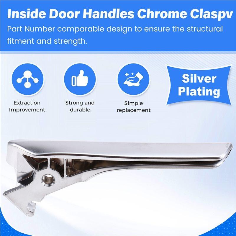 Precise Car Inner Door Handle Chrome Clasp For Ford Edge 2015-2024 Inside Door Opener Handle Buckle