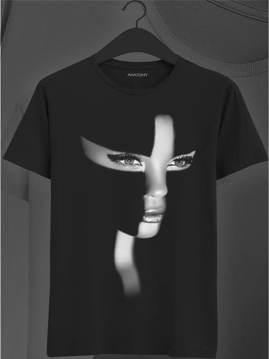 Men s cotton samurai T-shirt with print 3XL