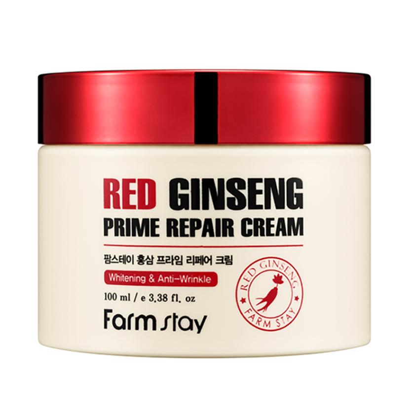 

Farm Stay Red Ginseng Prime Repair Cream – Питательный уход для эластичности, Корейский