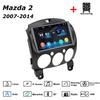 Car Radio Multimedia MP5 Player Head Unit Stereo BT For Mazda 2 2007-2014