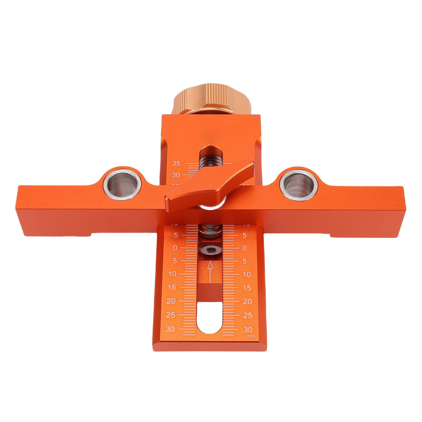 

Шаблон для кріплення дверцят шафи з подвійним направляючим отвором для точного позиціонування, регульований інструмент для встановлення дверцят шафи для деревообробки