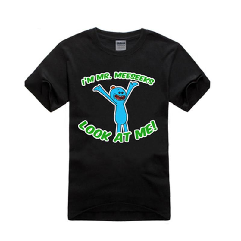Rick And Morty T Shirt Men Short Sleeve Polyester Breathable Summer Casual Style For Teens