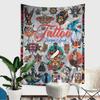 VIKAMA Vintage Tattoo Women And Beast Tapestry Interior Creative Home Decoration Tapestry For Wall Decoration Items