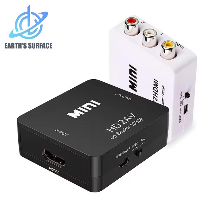 1080P HDMI-compatible To RCA AV Adapter RCA AV To HDMI-compatible CVSB LR Video Composite AV Scaler Converter for PC TV Xbox PS3