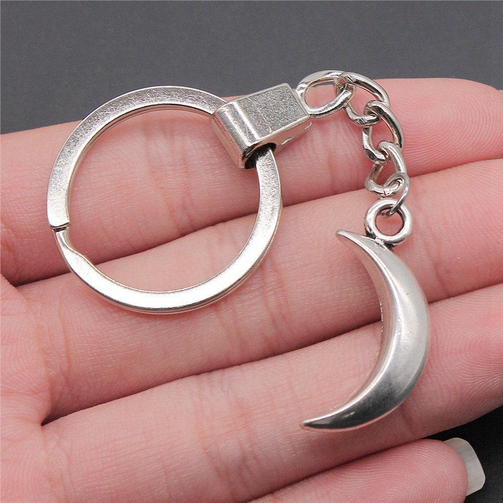 30mm Keychains Sun Moon Pentagram Vintage Jewelry Supplies QY047