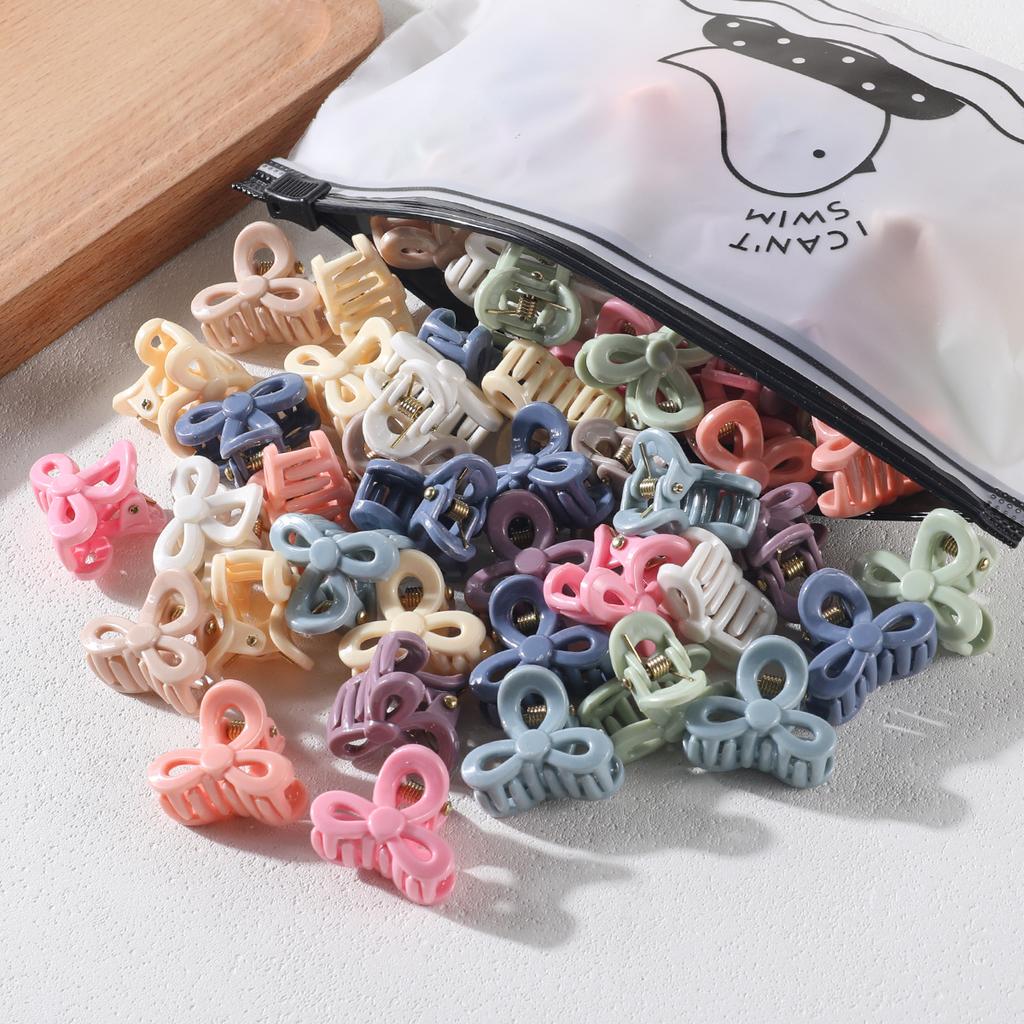 20Pcs Small Hollow Hair Claw Clip for Women Girls Mini Crab Clips 1 Inch Sweet Horsetail Hairpins Girs Hair Accessories