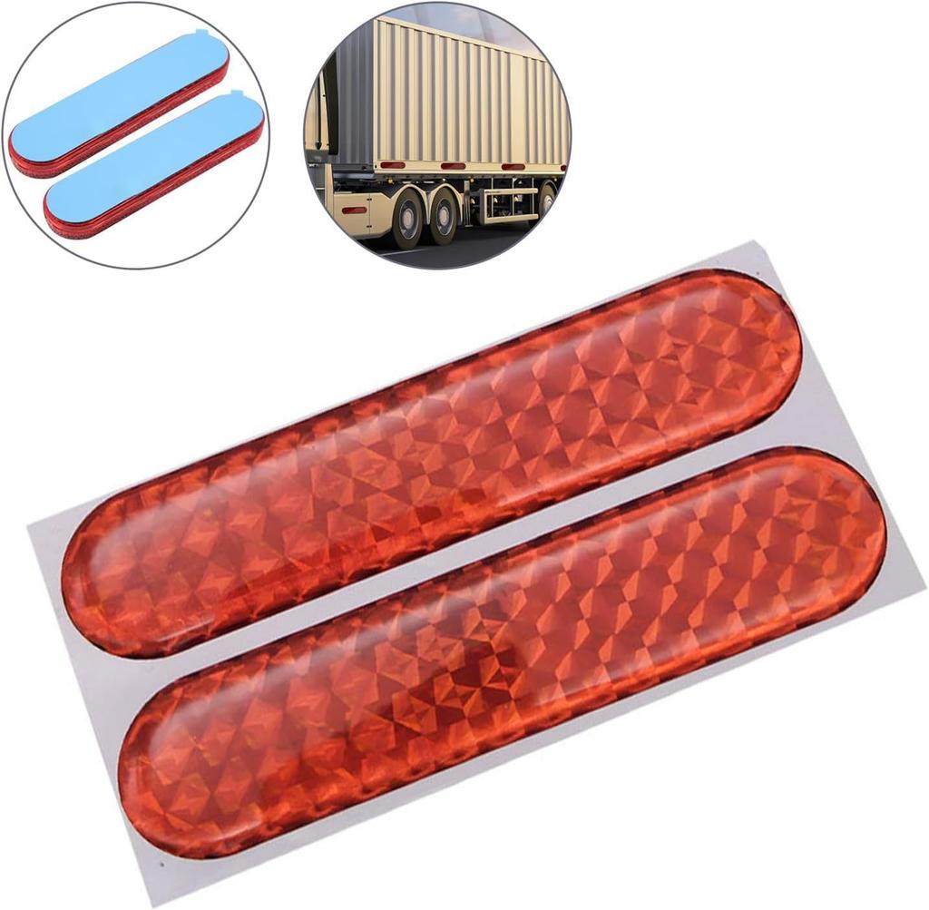 Reflector Protector Bike Reflector Stick-on Reflective Sticker Car Reflector Square Car Bike Bicycle Ship