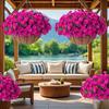 UV Resistant Artificial Morning Glory Flowers Plastic Simulation Silk Flower  Indoor Home Decor
