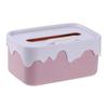 Rectangular Tissue Box Holder with Lid Large Capacity Universal Fit Tissue Container Car Napkin Holder Case