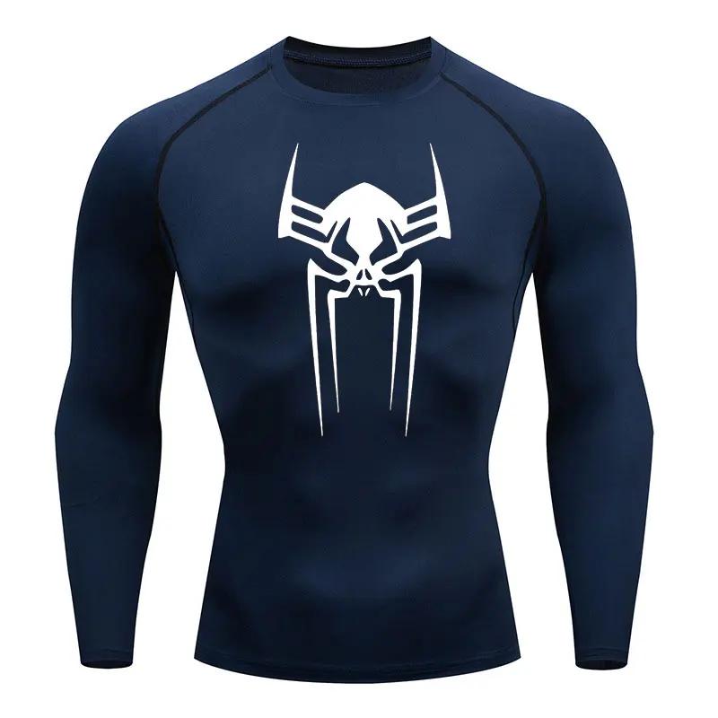 Fitness Man T-shirt Compression Men Four Seasons Vacation Casual Adult  Short Sleeve Spider  Fashion Print  Multi-color Trend