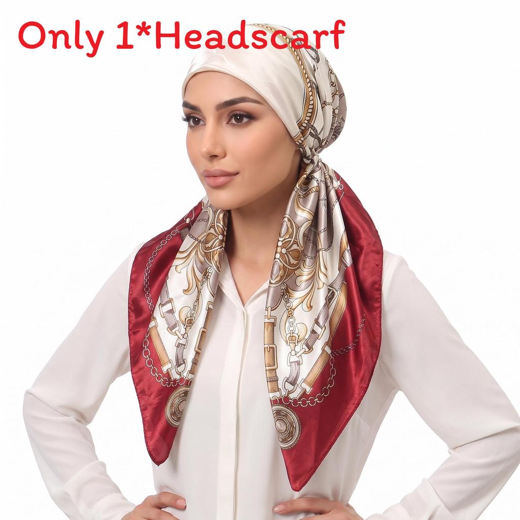 Bandana Sciarpa per Capelli in Poliestere con Stampa Floreale e Design Traspirante per Donna
