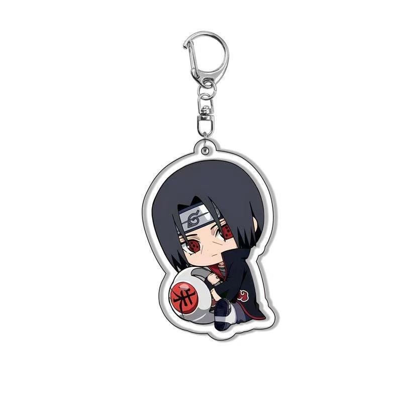 Anime Naruto Akrylové přívěsky na klíče Uzumaki Naruto Cartoon Keyring