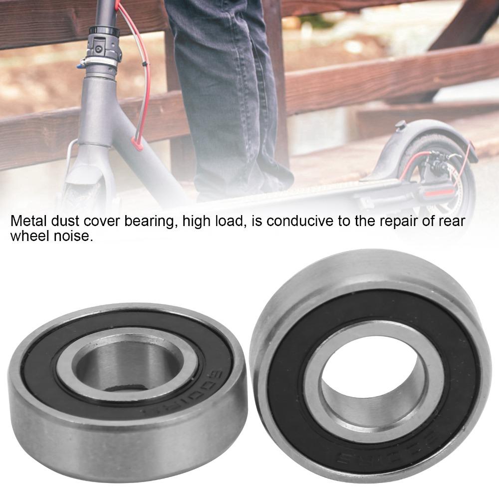2 st 6001RS Kullager för Elsparkcykel för Xiaomi M365/PRO/PRO2 Bakre Extra Hjul