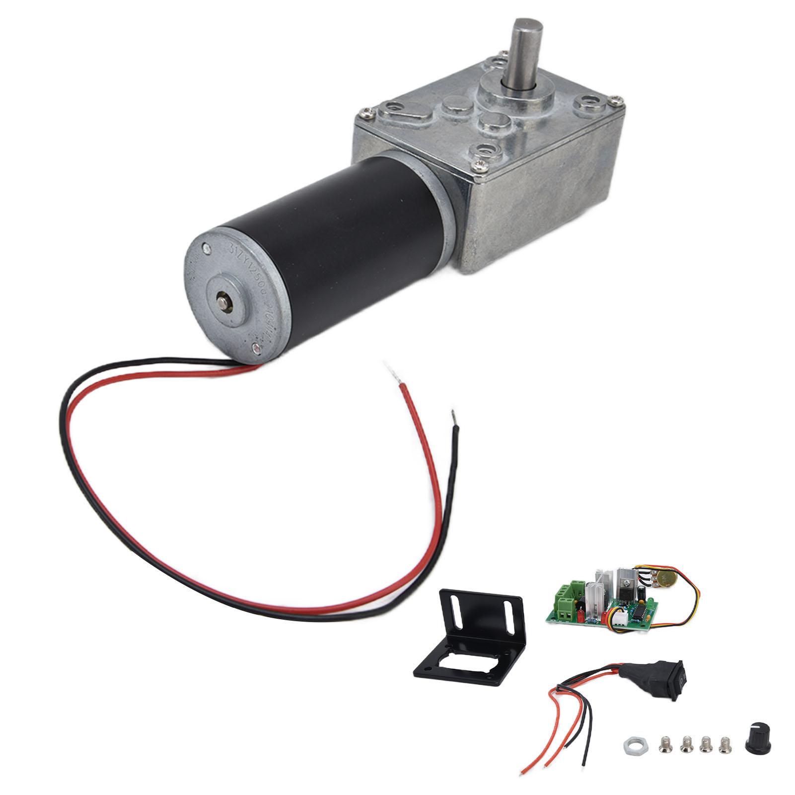 Moteur à engrenages 12V CC Turbo Vis Réducteur de Vitesse Accessoires de Machines avec Arbre de 8 mm 5840‑31ZY12V20RPM