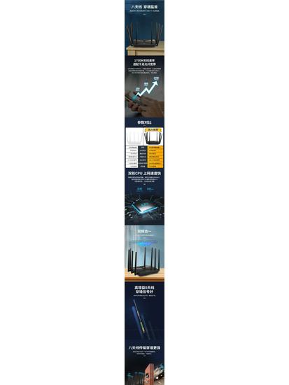 2025 Dual-Band Gigabit WiFi6 High-Power Router: 5G, 1700M, Wall-Penetrating, High-Speed Wireless for Smart Homes