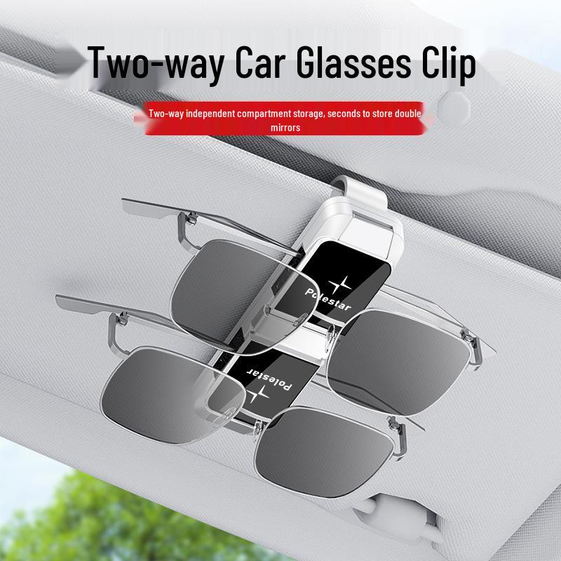 Compatible with Polestar 2/3/4: Two-way Glasses and Sun Visor Clip Holder.