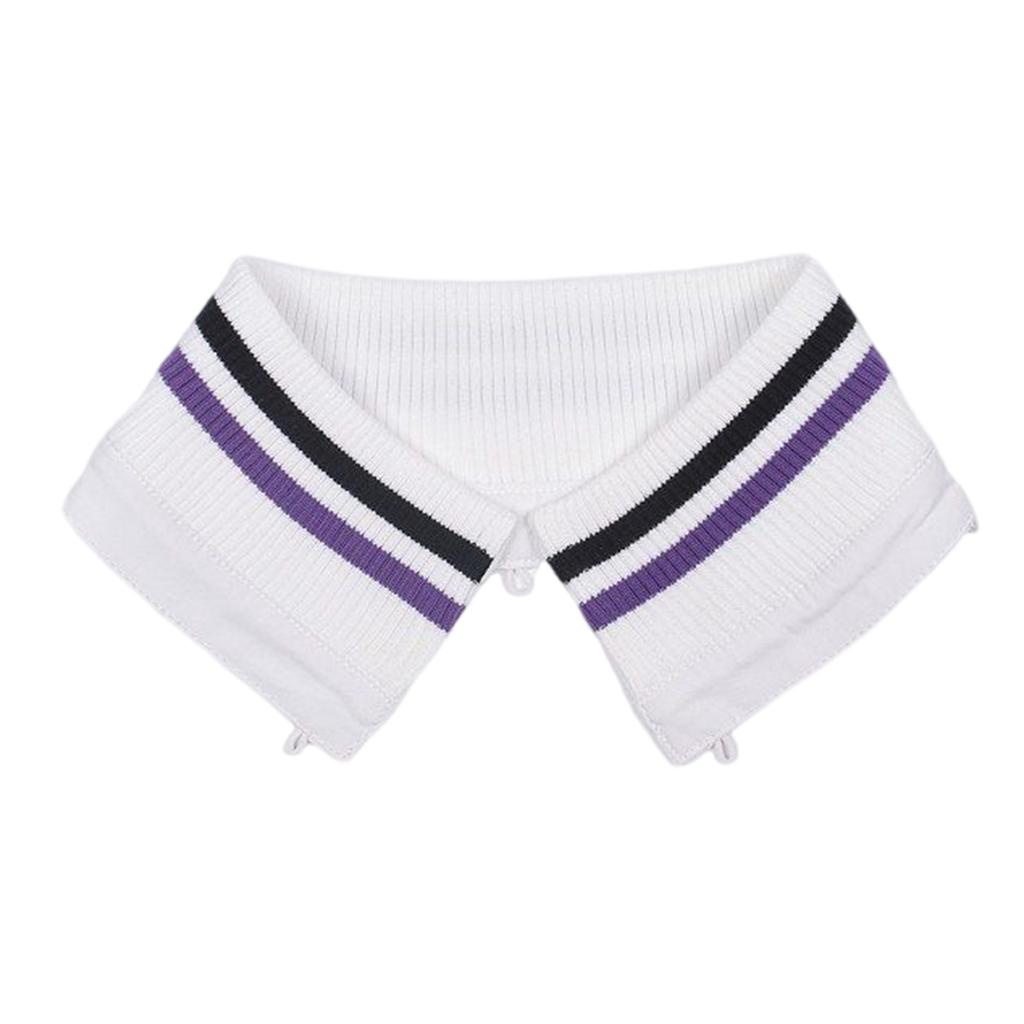 Stylish Striped Collar Removable Collar Protectors For Down Jackets Great For Everyday Use Winter Coat Collar Guards
